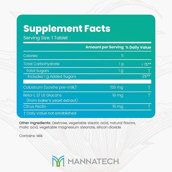 Mannatech - ImmunoSTART - Birthday Cake Flavor - 60 Tablets