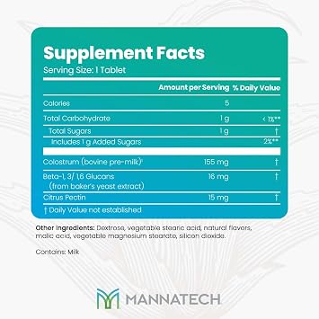 Mannatech - ImmunoSTART - Birthday Cake Flavor - 60 Tablets