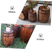 Vista 4 de GANAZONO Cubo de deseos Paisajismo Artesanía Retro Fiesta Madera Decoración Contenedor Maceta Estilo Decoración para Decoración de Paisaje Plantas