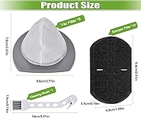 Vista 4 de Filtro de peso pluma compatible con Bissell Featherweight Stick Aspiradora ligera sin bolsa 2033 20331 20333 20334 20336 20339 2033M, 6 filtros