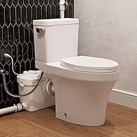 Vista 8 de Inodoro ascendente de 600W con bomba de MF, altura estándar y ahorro de espacio y sistema de inodoro triturador estable, 3 entradas de agua