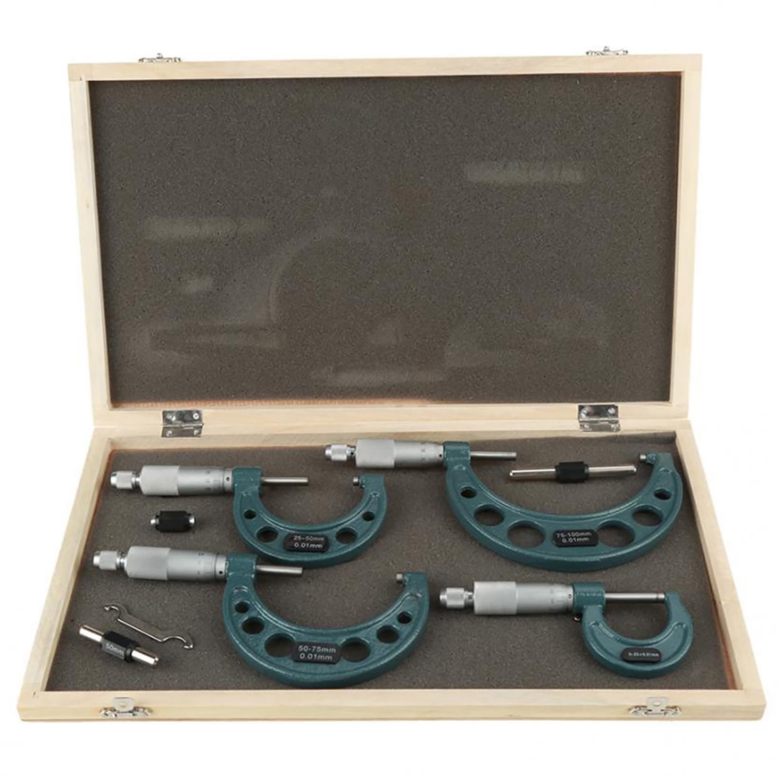 Set Di Micrometro Esterno Spessore 0–100 Mm Misuratore Di Spessore Per Applicazioni Industriali