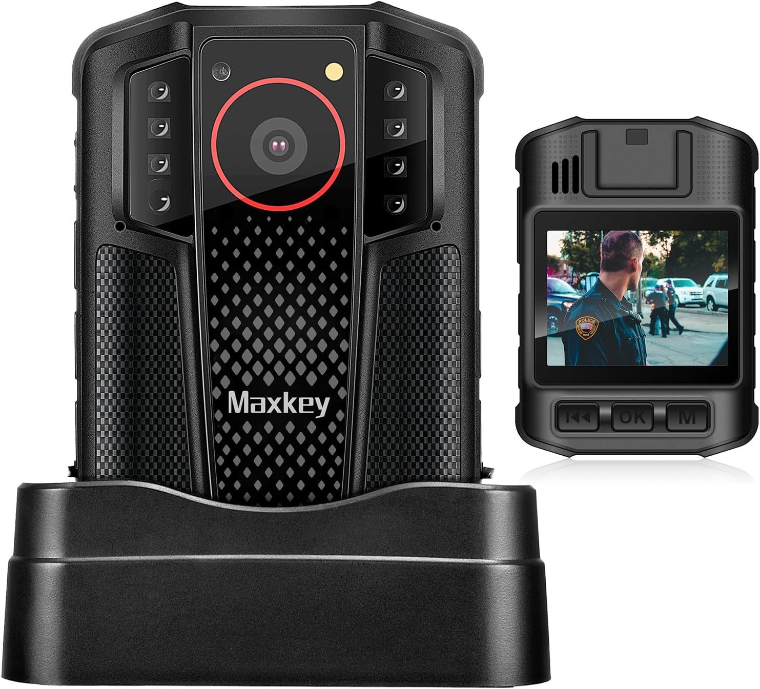 Maxkey S03 4K GPS Body Camera，Audio Video Recording and