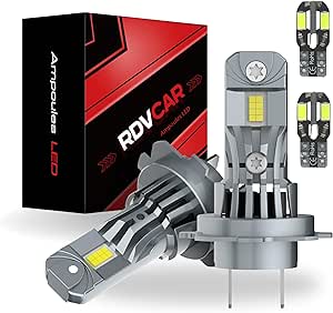 ARAMOX éclairage Avant De Voiture 2pcs Véhicule X7-COB 6500K