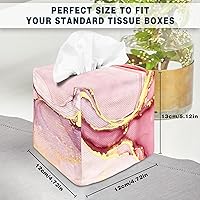 Vista 93 de Tissue Box Cover Square Decorative Tissue Box Holder Cute Funny Cube Tissue Case Cover-Alpaca Tissue Box Cover