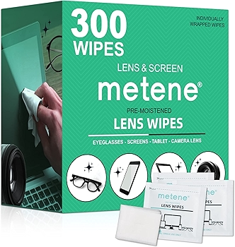 Metene Pre-Moistened Lens Cleaning Wipes