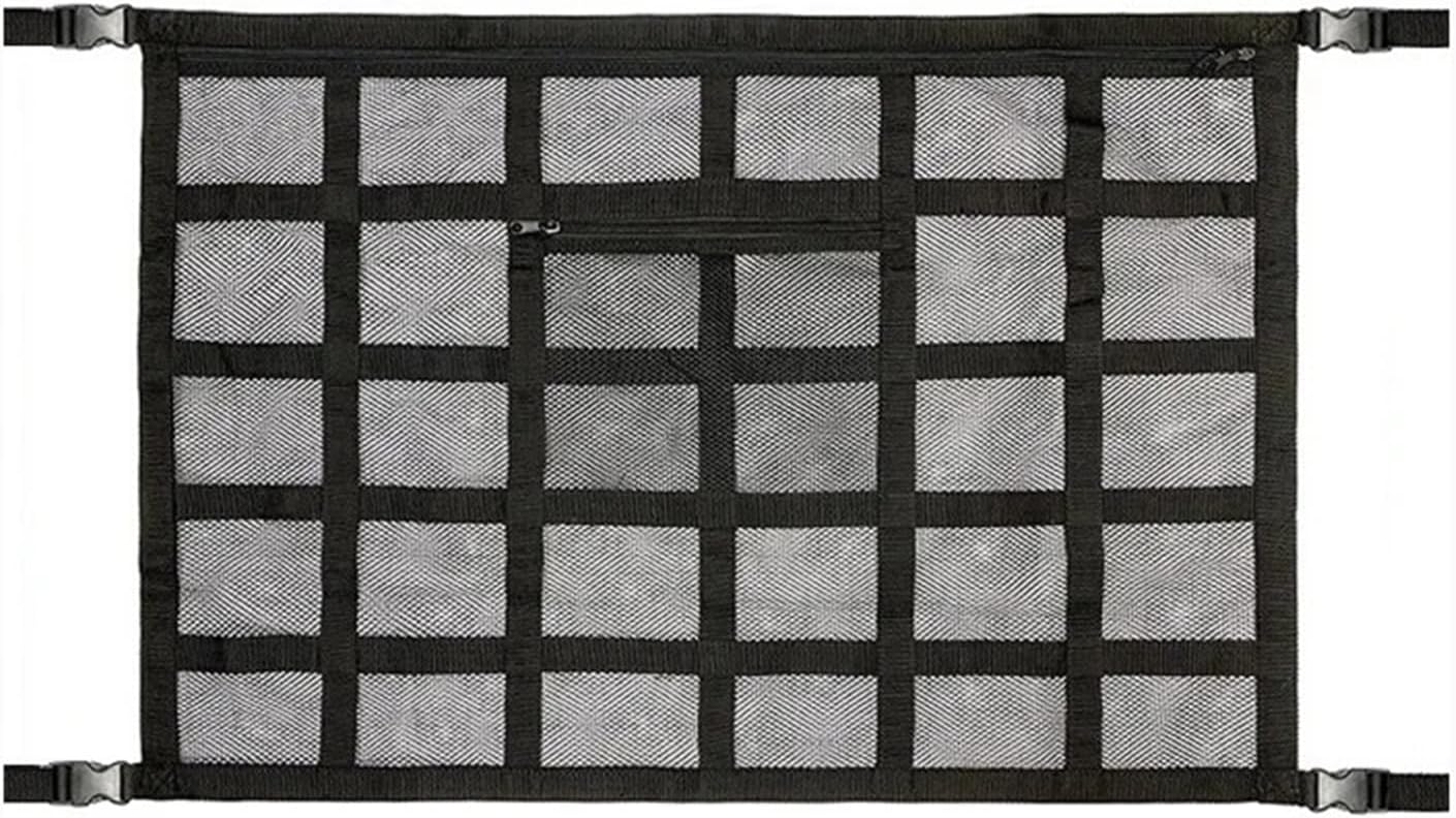 Car Roof Storage Organizer Automotive Ceiling Cargo Net Pocket Mesh Car Camping Accessories Storage Bag Roof Tent(Front B)