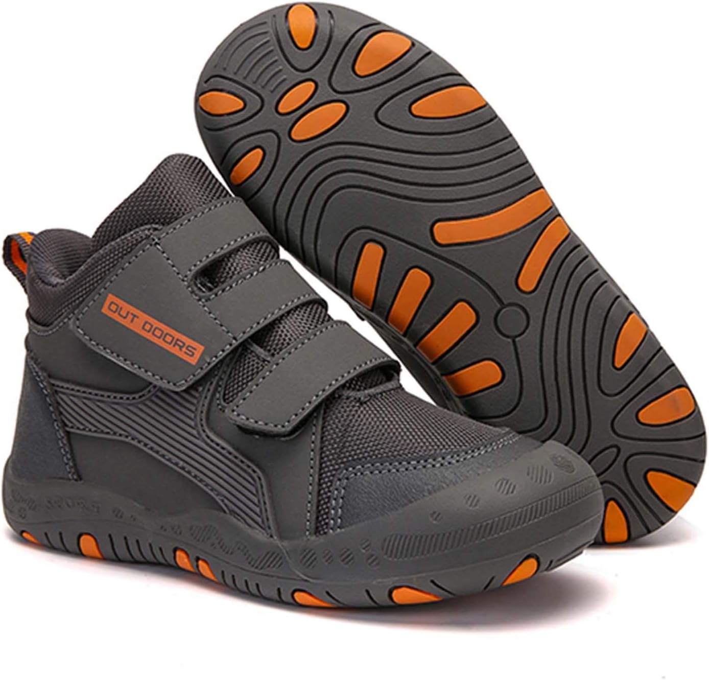 CERYTHRINA Kids Hiking Ankle Shoes Water Resistant Anti Collision Boots Athletic Outdoor Sneakers
