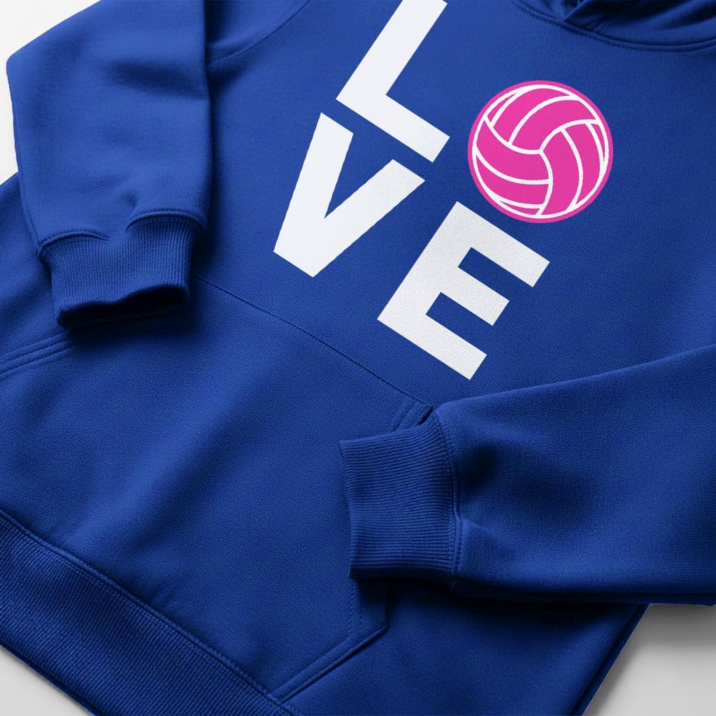 Tstars Volleyball Hoodie for Teen Girls and Women - Athletic Sports Pullover Gift for Players Coaches & Fans
