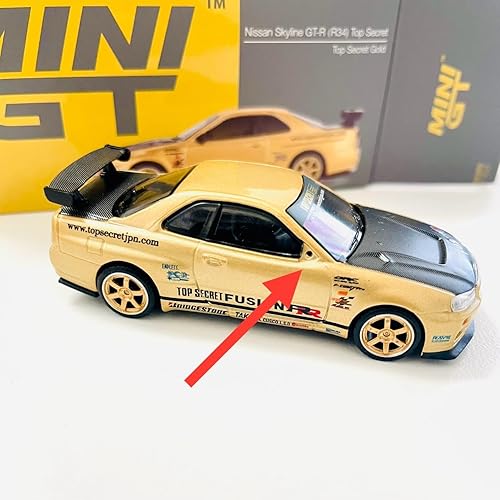 Amazon | MINI GT 1/64 ニッサン スカイライン GT-R R34 Top Secret