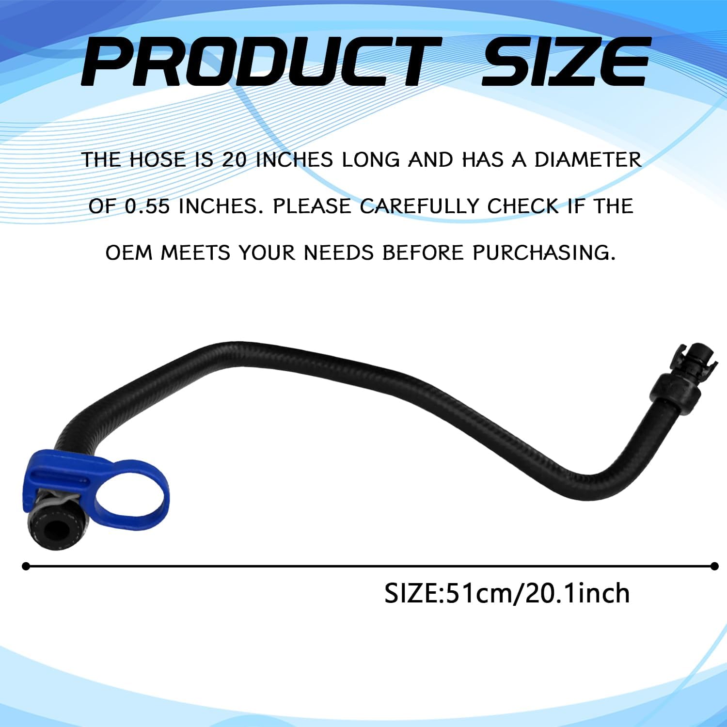 Coolant Reservoir Hose, Radiator Hoses for Chevy, Buick 13251447, 13408385