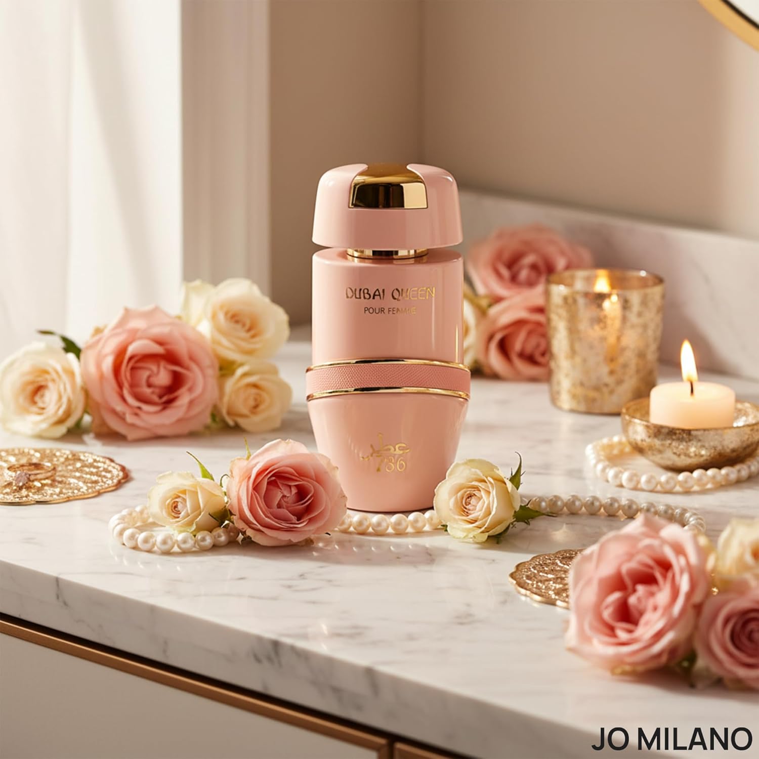 Jo Milano Dubai Queen Eau De Parfum Spray | 3.4 oz (100ml) | Sweet, Vanilla, Powdery, Fruity, Musk, Floral Scent | Long Lasting Fragrance for Women - Image 4