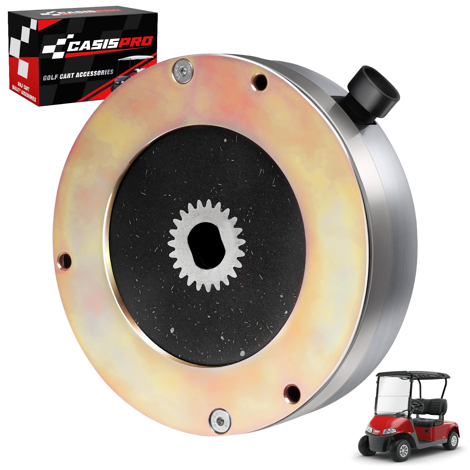 CASISPRO Golf Cart Motor Brake for EZGO RXV 2008-UP 48V Electric & Elite Lithium E-Brake Motor, OEM# 610065 605867, EZGO Motor Brake Compatible with
