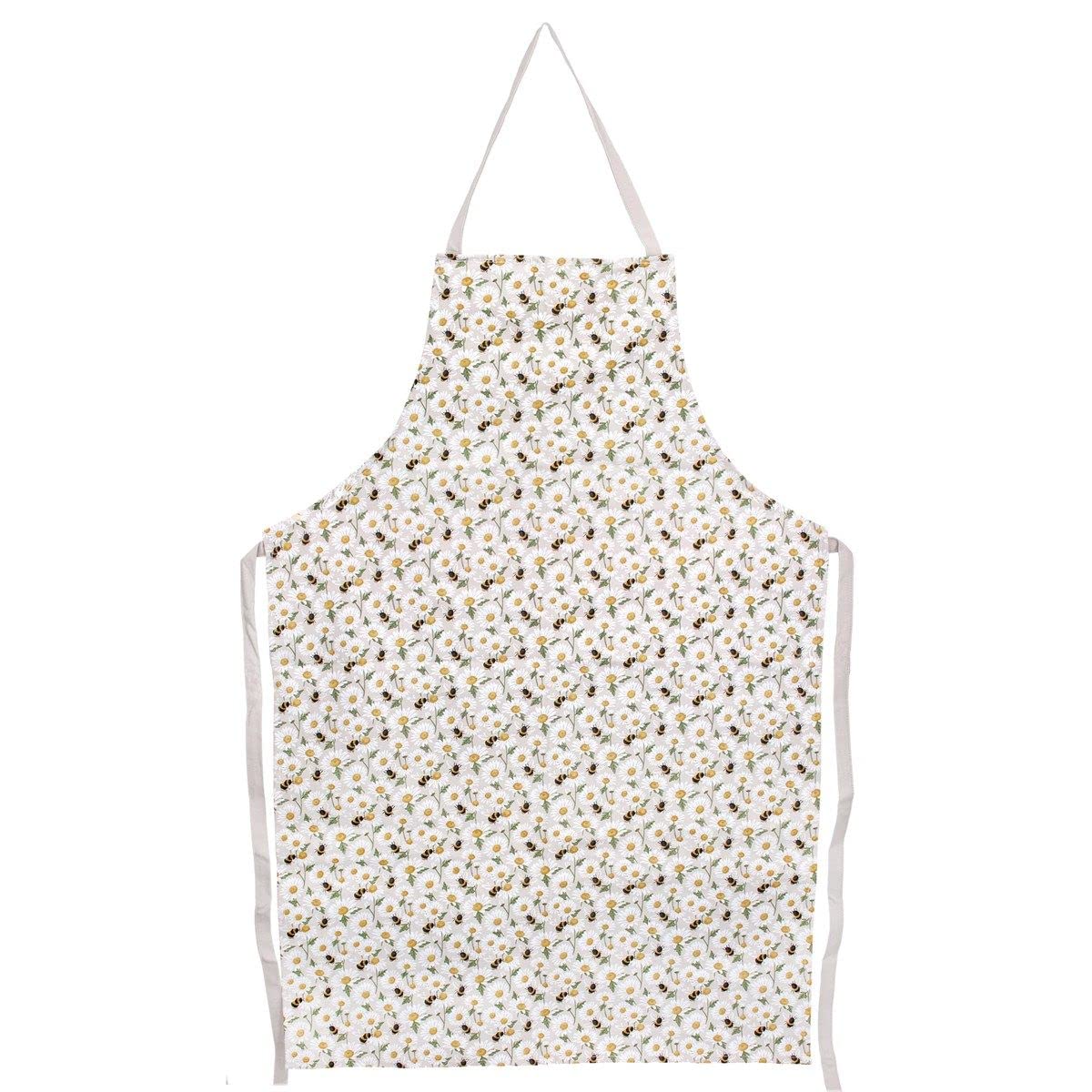 Gisela Graham Yellow Daisy/Bee 100% Cotton Apron