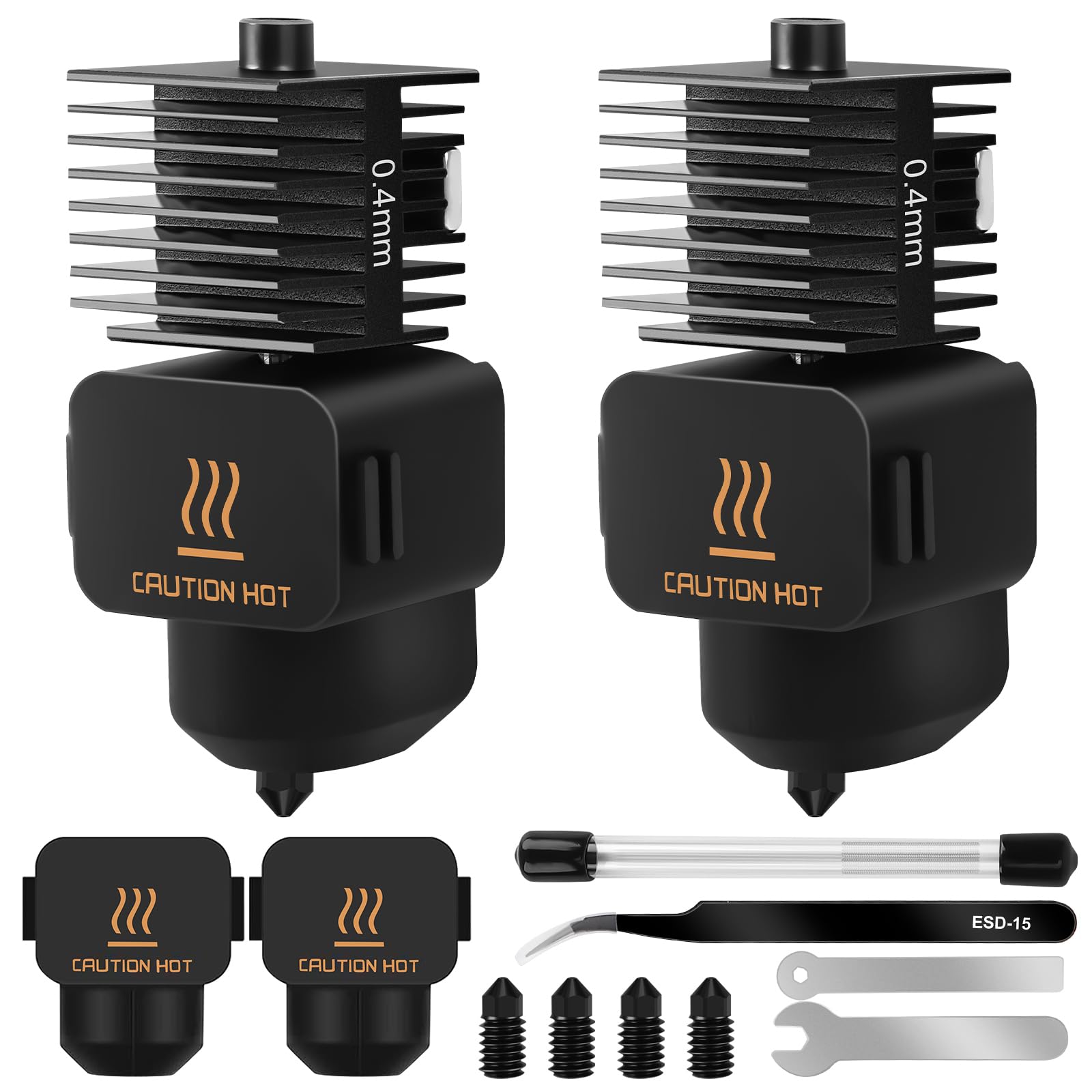 Bico Hotend Aço inoxidável 0.2 mm Bambu lab Série A1 / A1 mini - FAH018