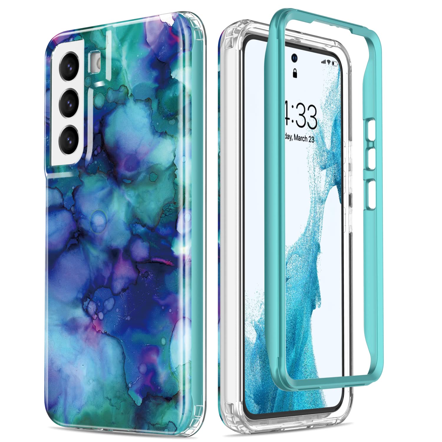 Esdot for Samsung Galaxy S22 Case,Military Grade Passing 21ft Drop Test,Rugged Cover with Fashionable Designs for Women Girls,Protective Phone Case