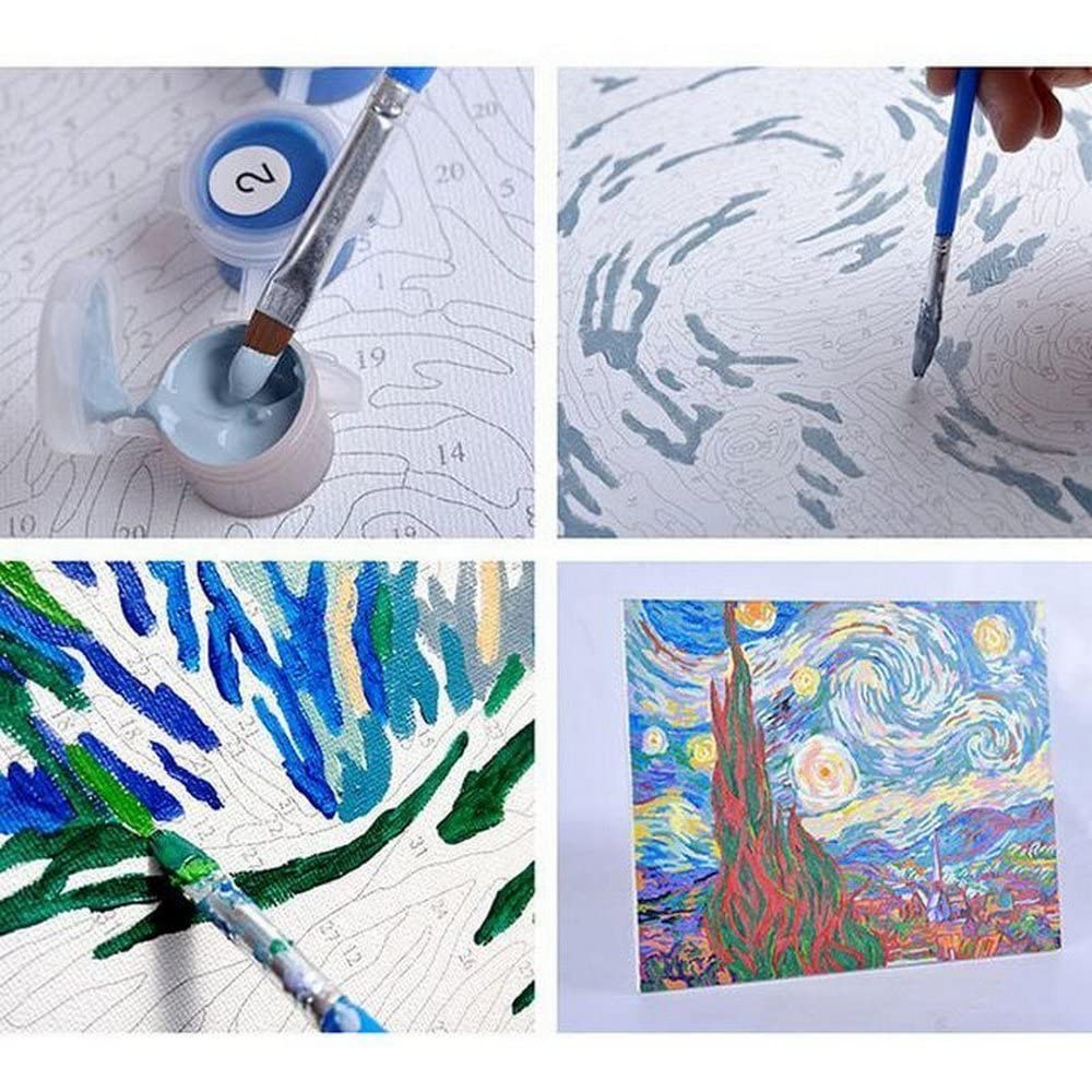 Artnapi Canvas om te beschilderen, 40 x 50 cm, groot, leeg wit canvas van 100% katoen, geprimeerd, gewicht 280 g/m², perfecte canvasset voor volwassenen, kunstenaars en kinderen