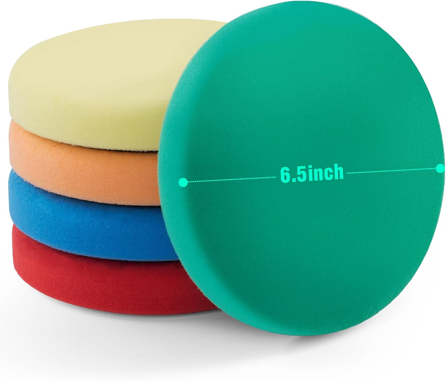 S SATC 6 Inch Buffing Pads 5PCS Buffing Polishing Pads 6.5