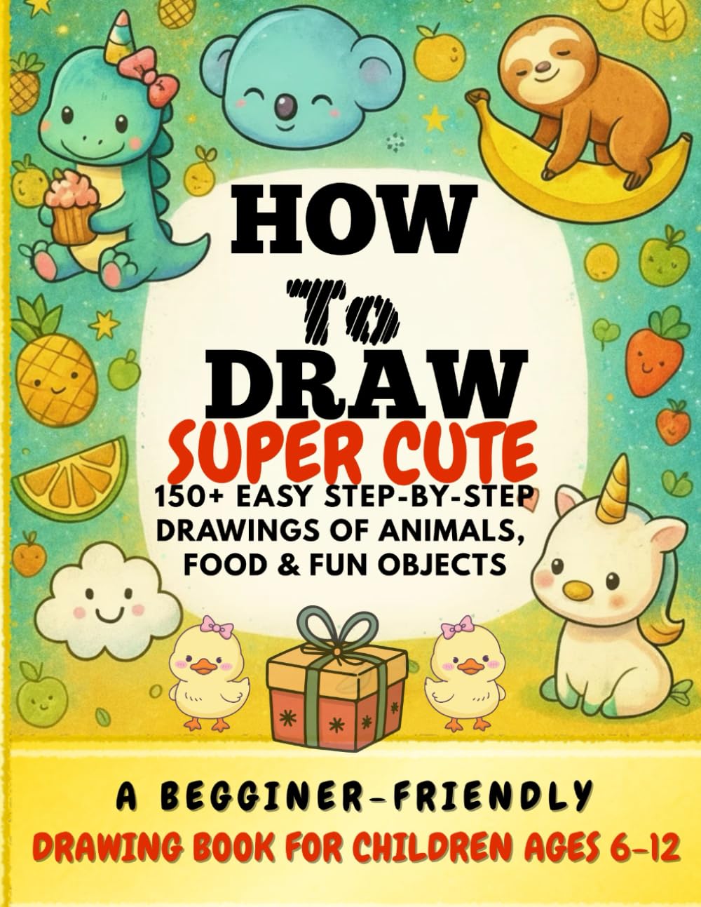 How to Draw Super Cute Things: 150+ Easy Step-by-Step Drawings of Animals, Food & Fun Objects for Kids: A Beginer-Friendly Kawaii Drawing Book for ... & Everyday Objects (Little Thinkers Series)