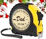 Fathers Day Gift Ideas for Husband, Wood Engraved 25-FT Tape Measure, Valentine's Day Gifts for Husband from Wife, Tool Gifts for Men Christmas Wedding Anniversary Xmas Stocking Stuffers for Men