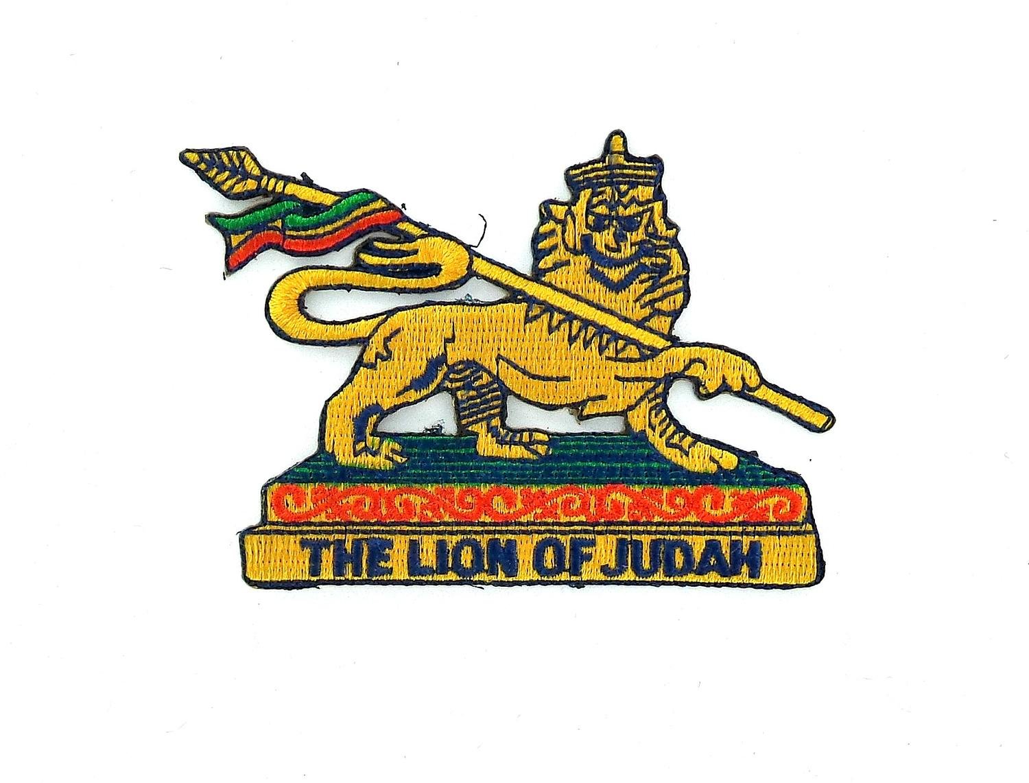 Borduurwerkijzerpatch / Order of Solomon's Seal (Rasta, Reggae, Ethiopia, Écusson Thermocollan, Aufnäher zum Aufbügeln, Strijkpatch) - Nederland
