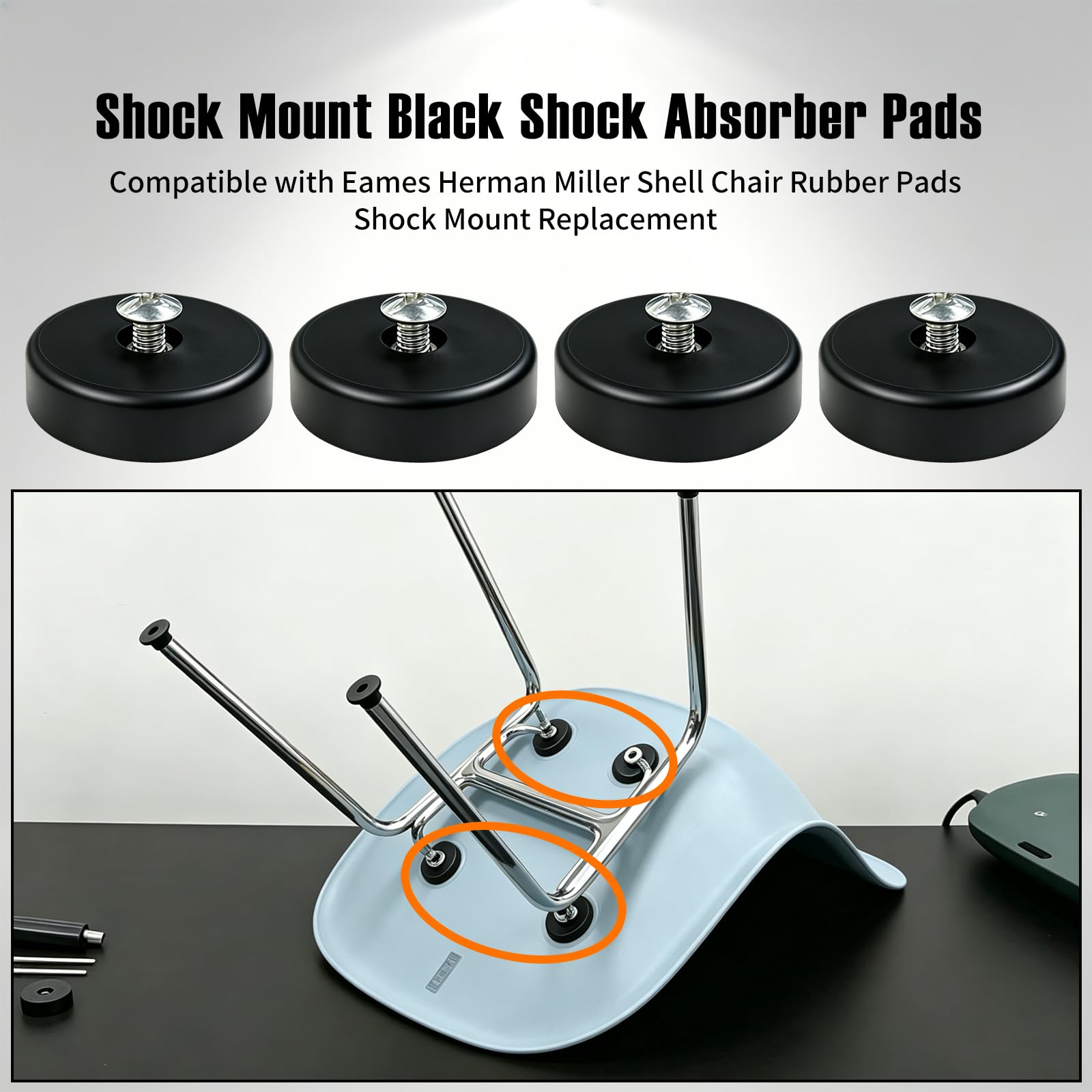 Amazon.com : Shock Mount Compatible with Eames Herman Miller Shell