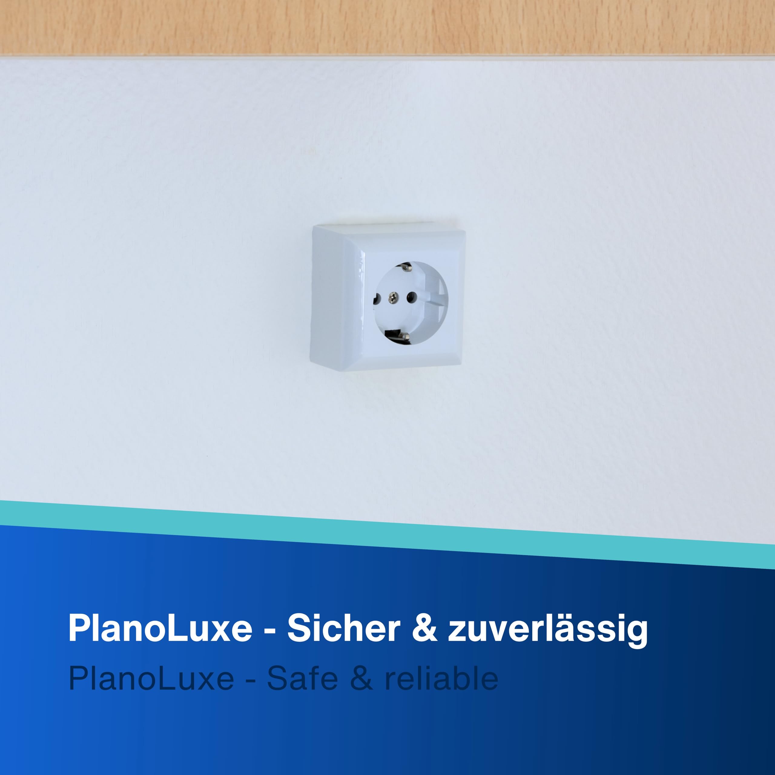 REV PlanoLuxe - Prise Schuko - Montage en saillie - 1 prise - Blanc