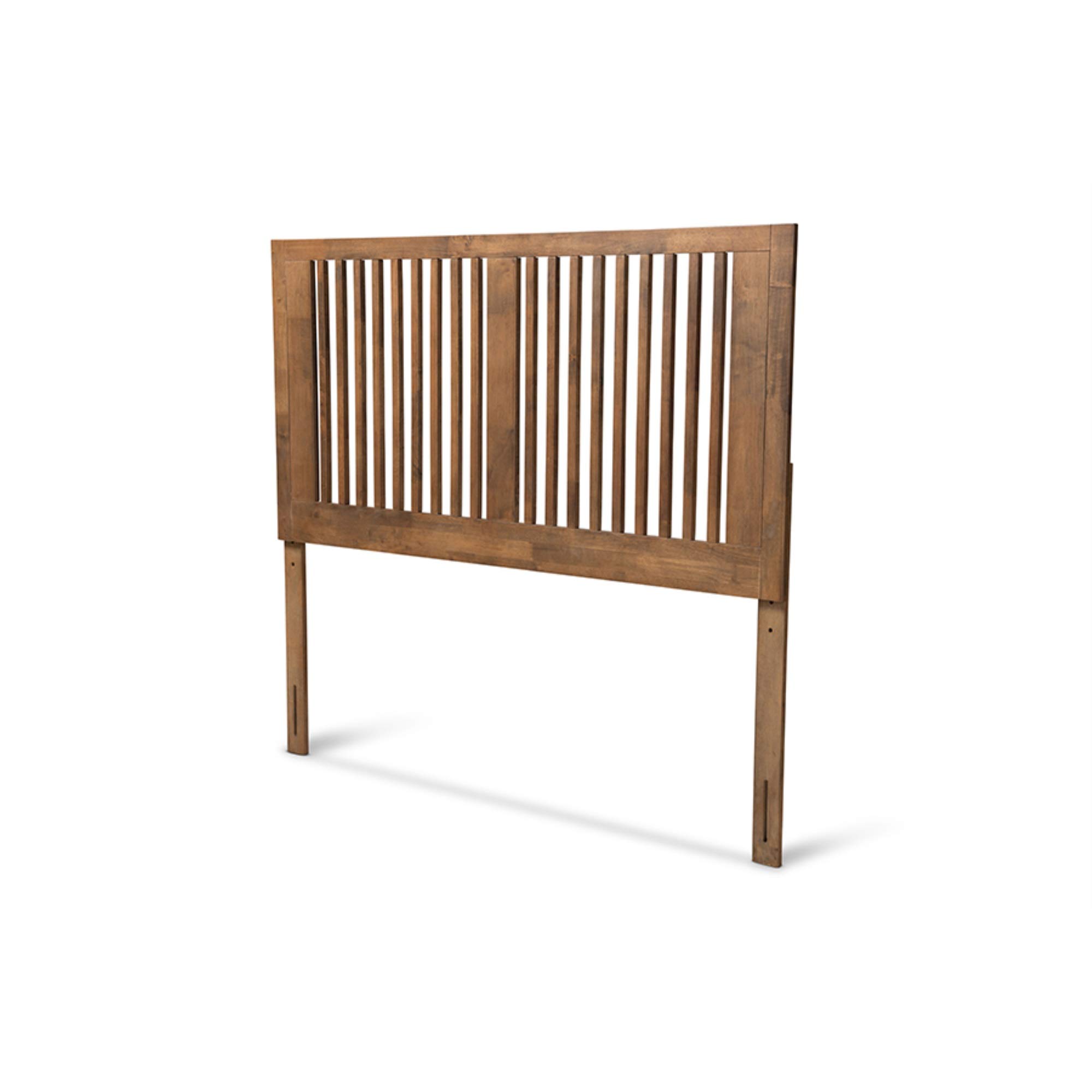 Baxton StudioHarena Modern and Contemporary Transitional Ash Walnut Finished Wood Full Size Headboard