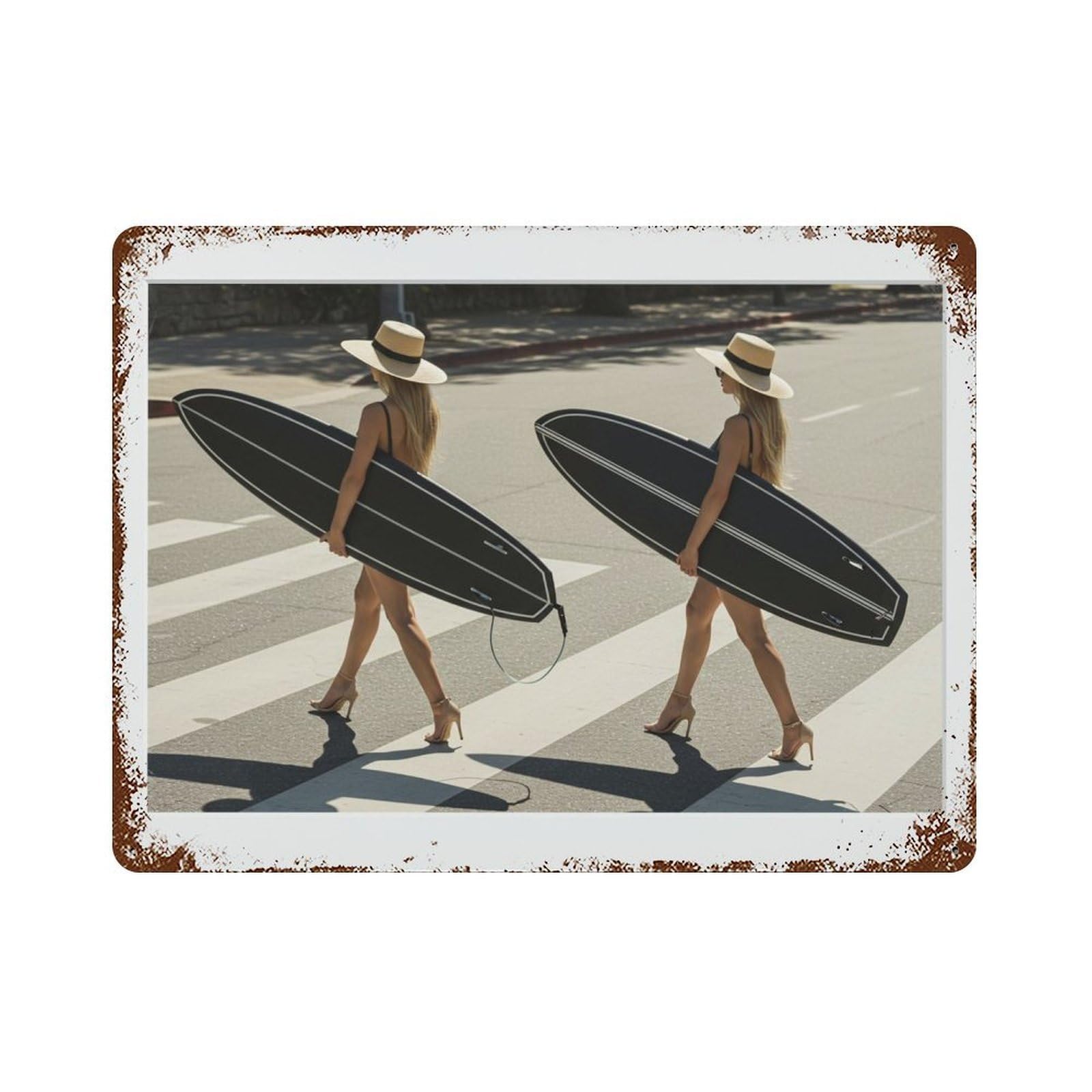 xiaoxiaoshen Surfboard, Photography S1 Wall Decor Art Metal Tin Poster Modern Home Decor Art Home Bar Shop Decorations Vintage Sign 30x40cm