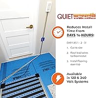 Vista 8 de QuietWarmth Float QWARM1.5X5F120 Alfombrilla de Calefacción Radiante para Suelo para Debajo de Laminado, Madera, Suelos Flotantes de Vinilo de Lujo
