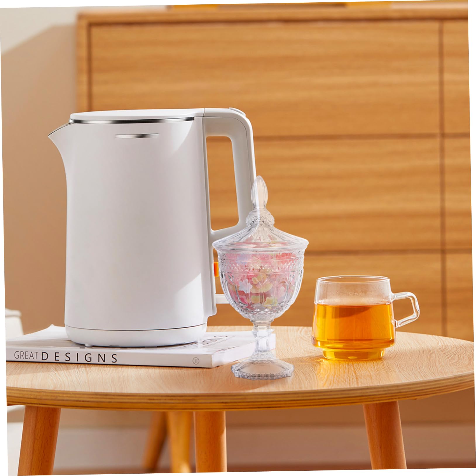 Bonbonnière en Verre Décorative Couvercle, Rangement Pratique