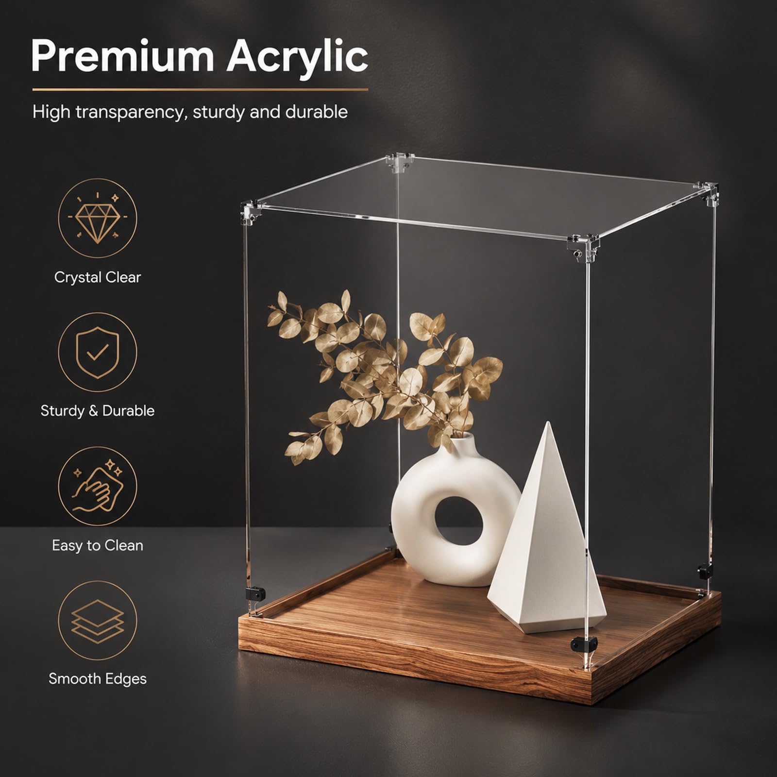 Cajas de Metacrilato Vitrina De Acrílico Transparente para Coleccionables con