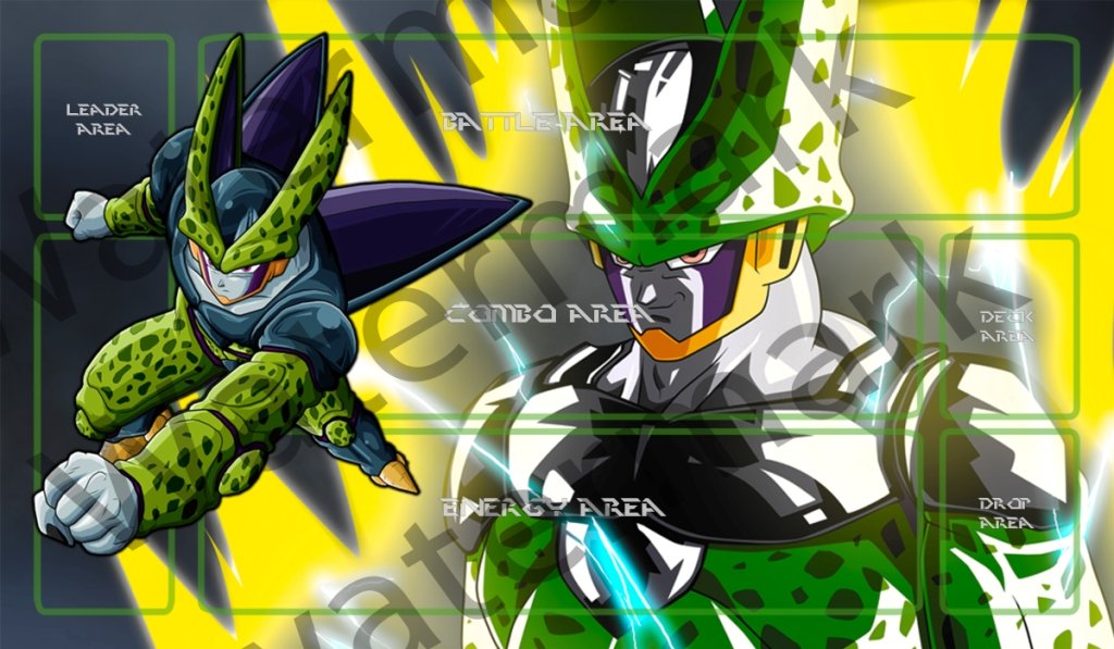 Masters of trade Dragonball Super Perfect Cell DBZ TCG playmat gamemat 24