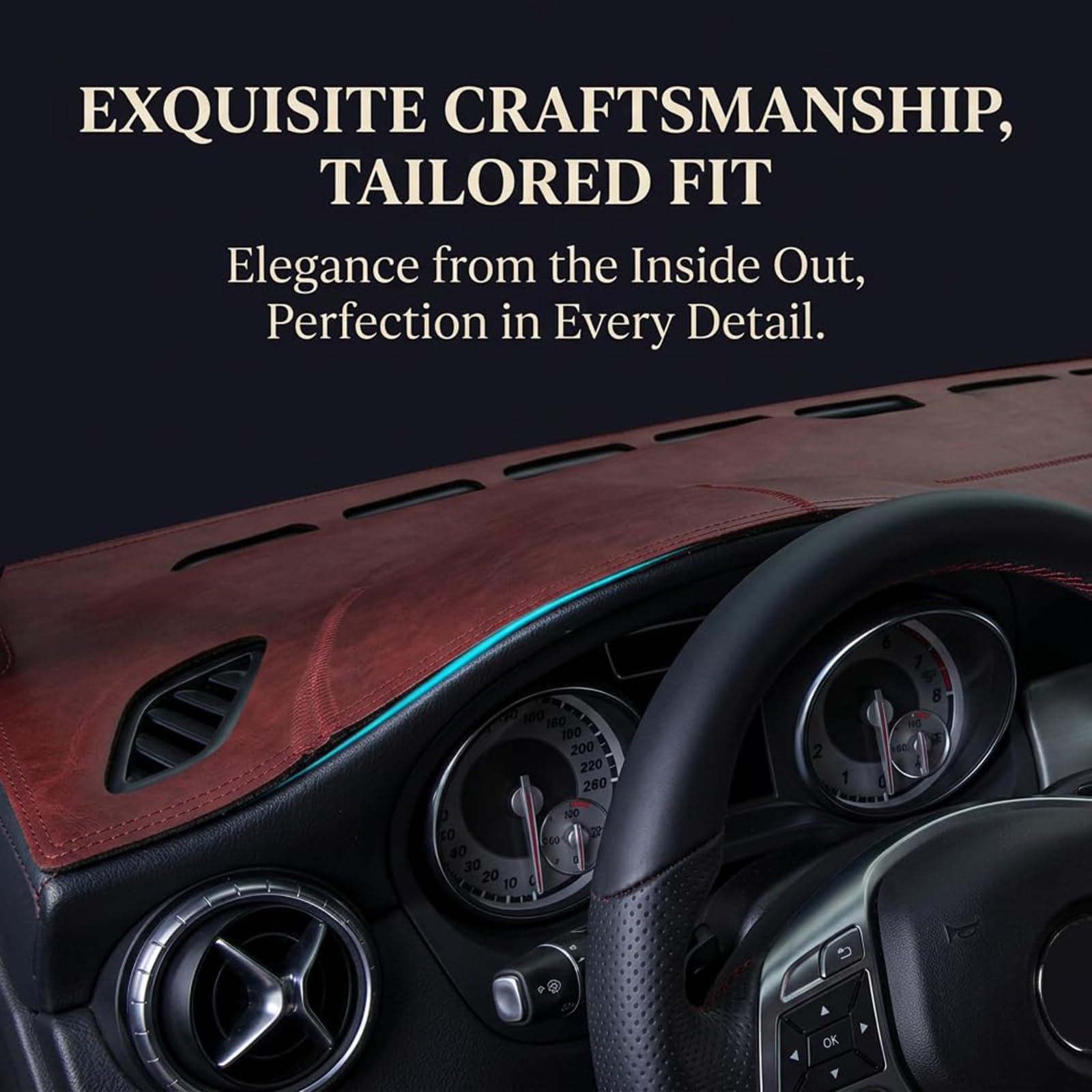 Copertura per Cruscotto per Audi A1 citycarver (2019–2026) allstreet | Costruzione Multi-Strato, Taglio Laser Preciso, Isolamento Termico, Aperture Ventilazione, Superficie Morbida
