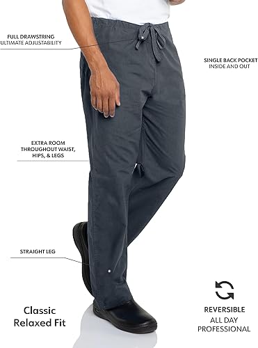 Miniatura 2 de Landau Unisex-Adult Landau Essentials Unisex Relaxed Fit 1-Pocket Drawstring Scrub Pants 7602