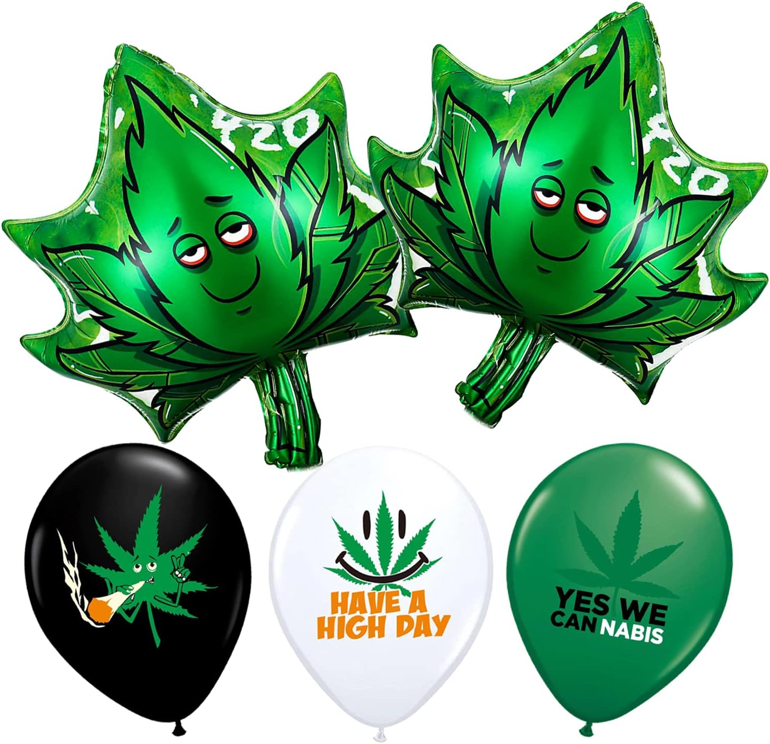 Weed Decor Weed Leaves Birthday Party Decorations 20 pcs