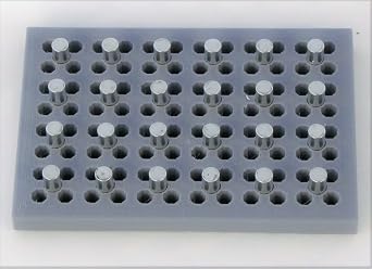 Magnetic Bead Separation Separator, Stand Rack for 96 Well PCR Plate, PCR Strip Tube, Deep Well 96 Well Plate. DNA RNA Protein Purification.