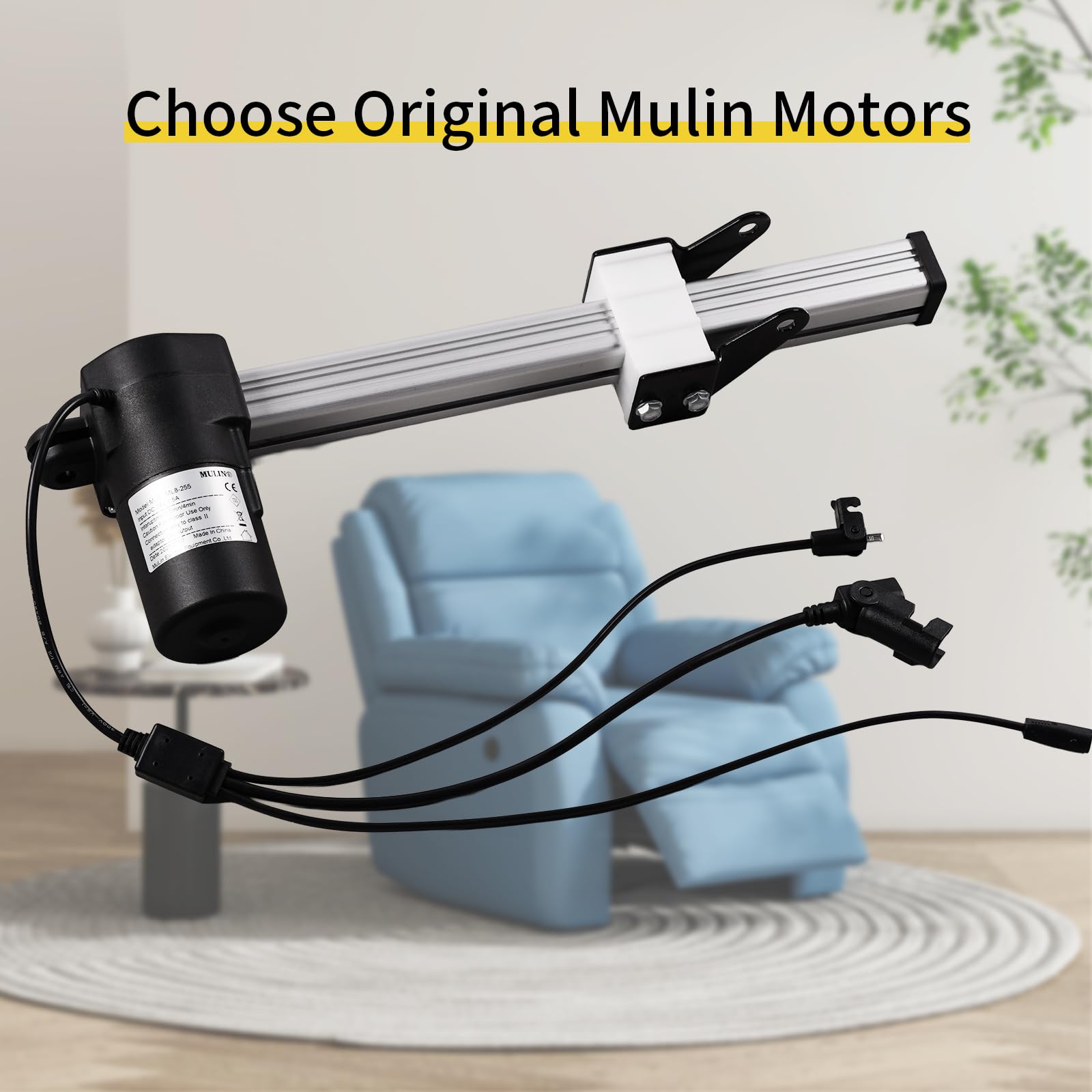 6000N Actuateur linéaire 230 mm Moteur linéaire pour chaise longue Entraînement linéaire électrique Moteur actionneur linéaire DC 24 V pour fauteuil Moteur de rechange