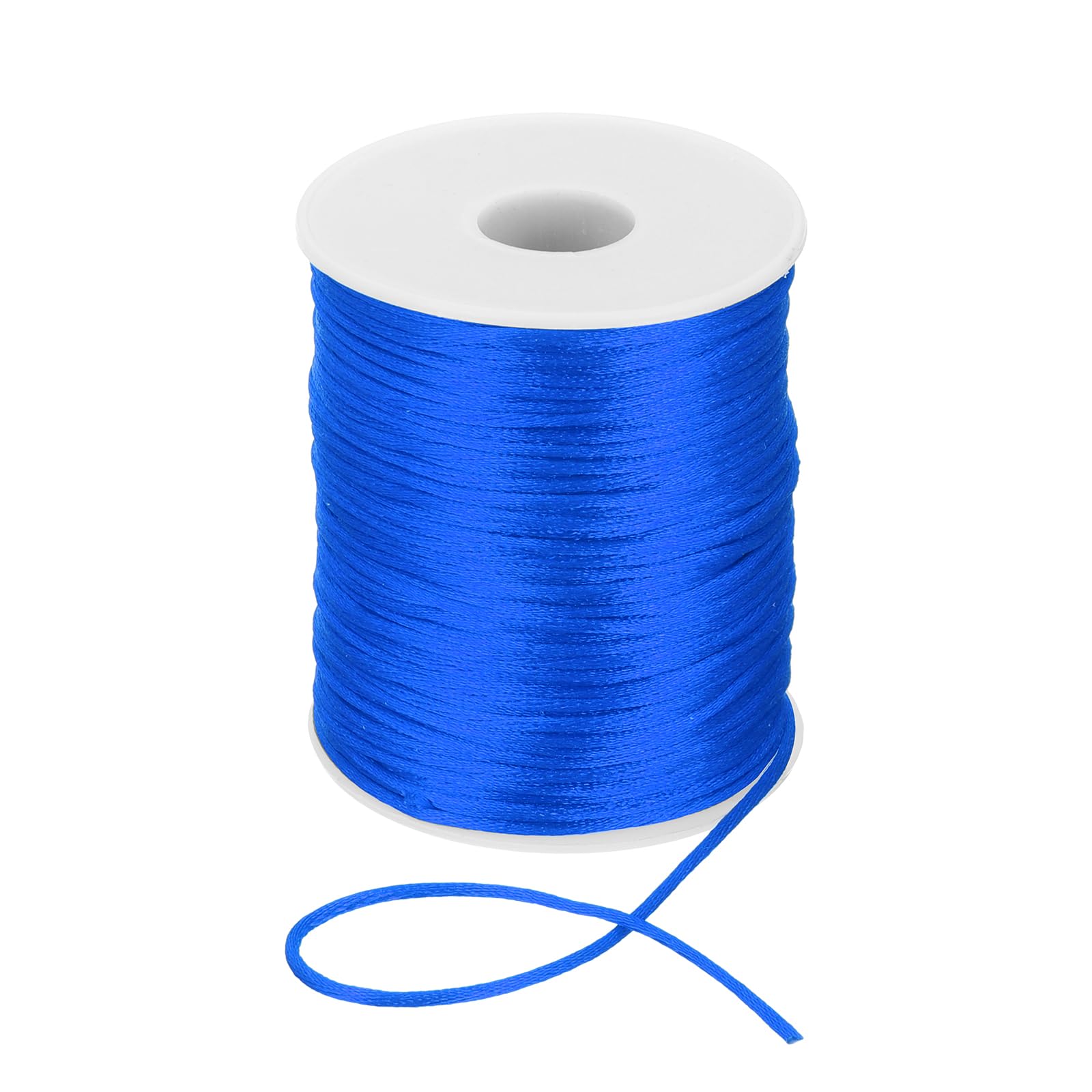 Fil nylon fabrication bijoux bleu 2mm cordon pour nœud macramé