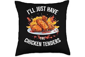 I'Ll Just Have The Chicken Tenders Throw Pillow With Chicken Tenders Saying