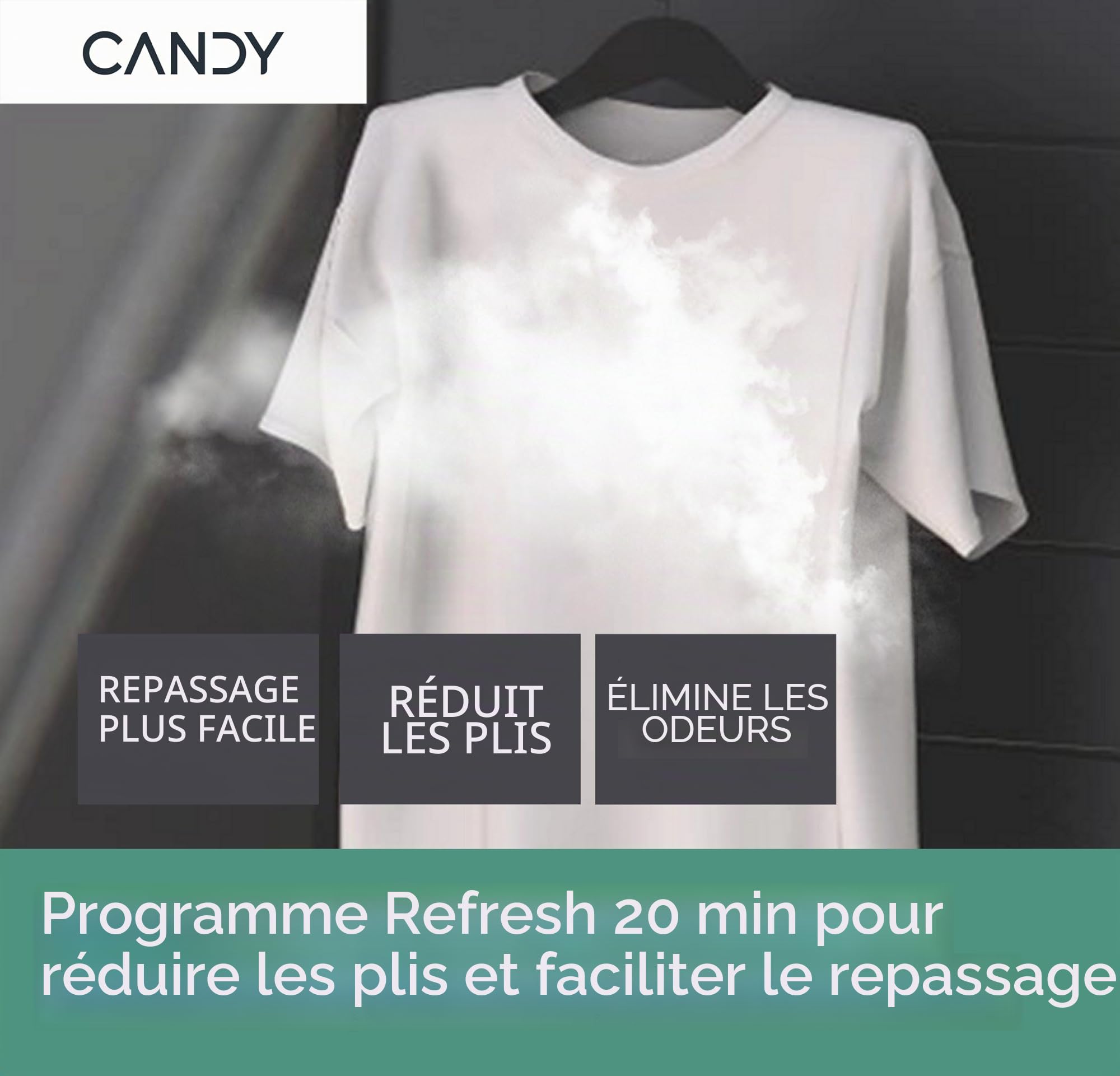Sèche-linge à condensation 9kg CANDY CSOEH9A2DE-S