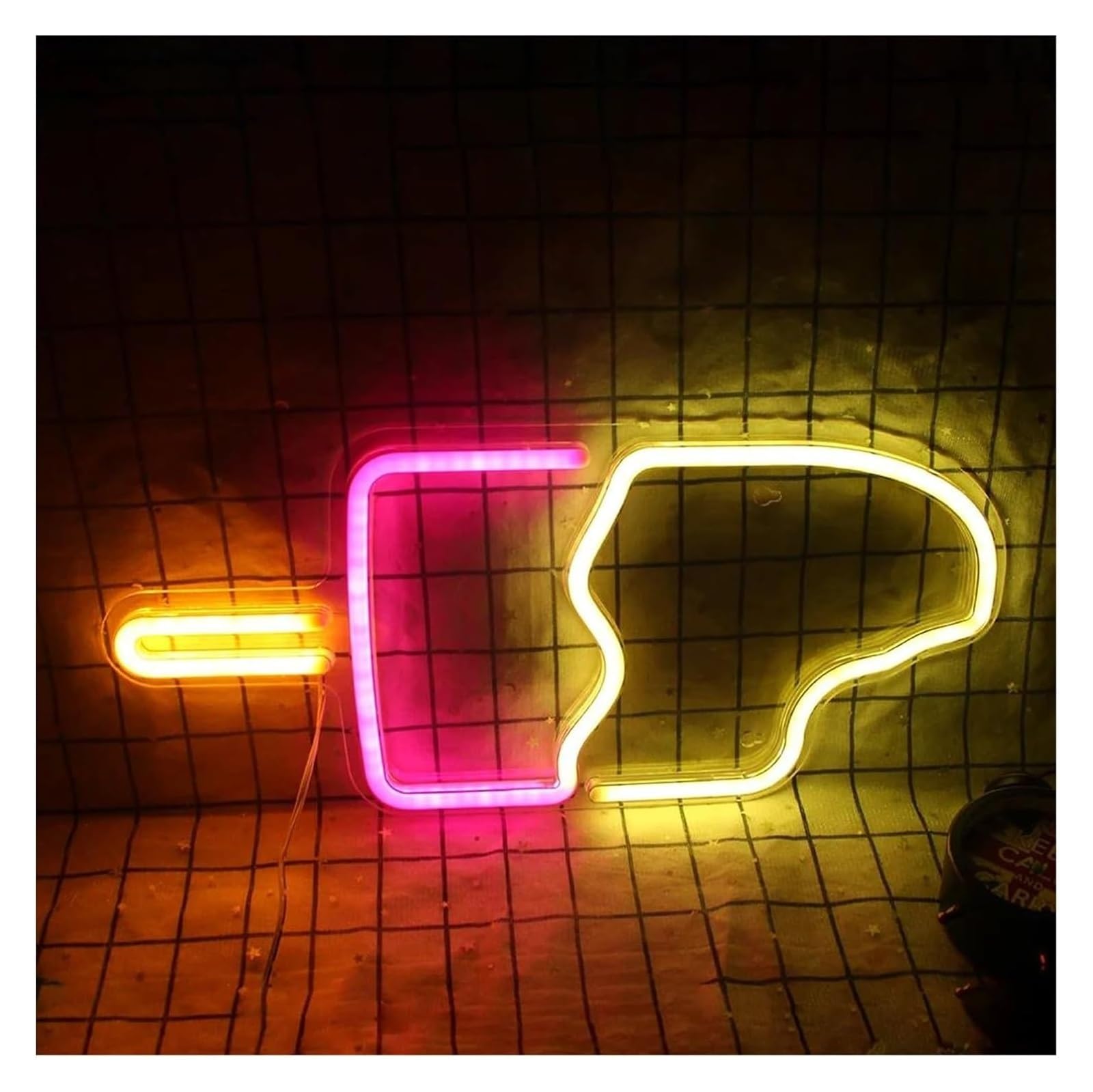 Neón Sign Lámpara de neón personalizada para crear un ambiente relajante, para ideal para decorar paredes con forma helado