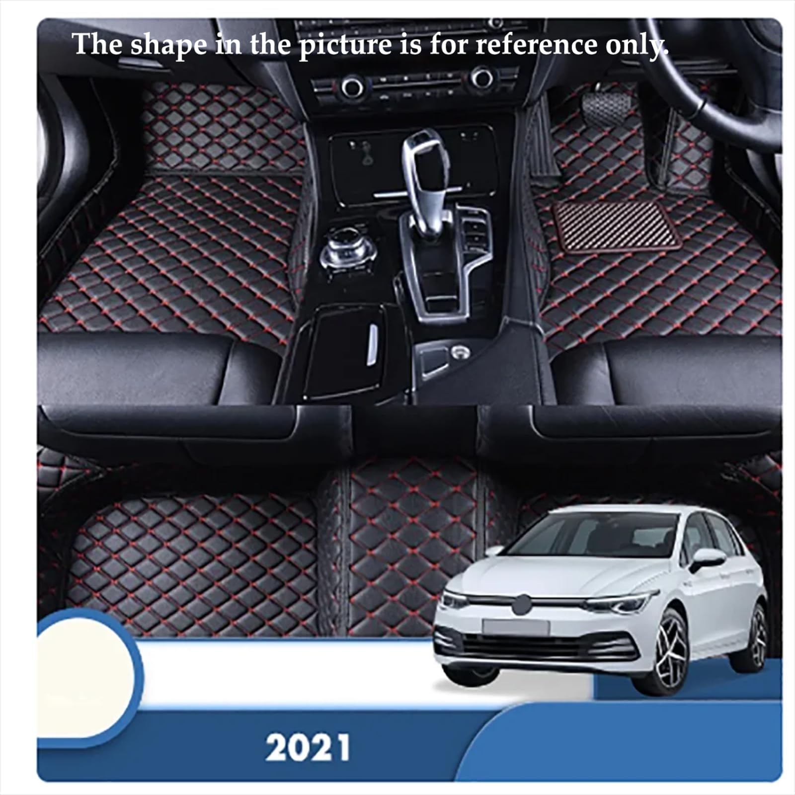 Dywaniki Samochodowe dla VW Golf 8 2021-2023, Akcesoria do wnętrz samochodowych Pokrowce Podnóżki Dywaniki Dywaniki samochodowe