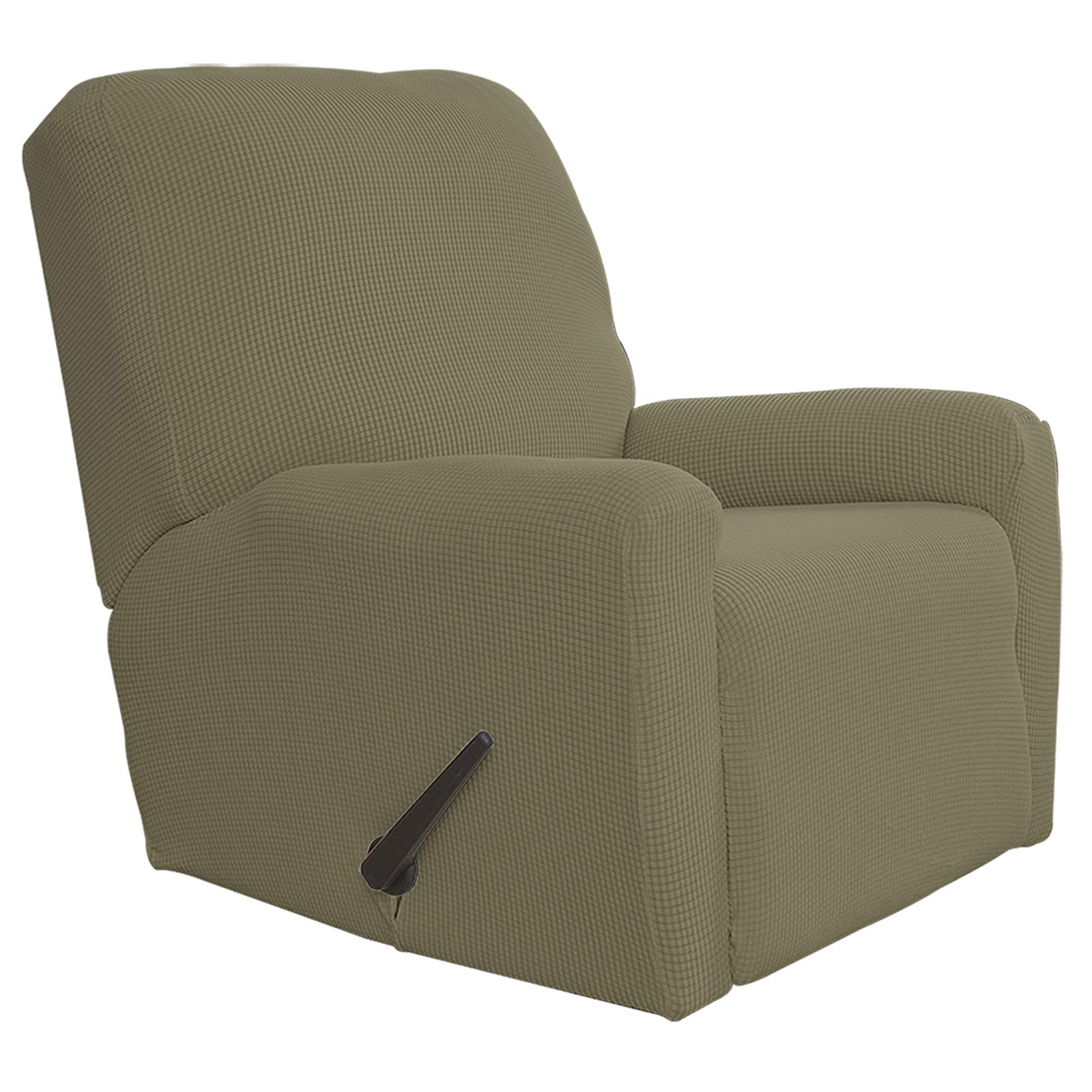 Easy-Going Stretch Recliner Chair Sofa Slipcover Washable Khaki
