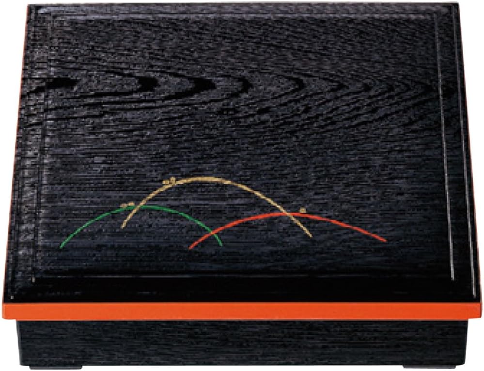 Yamasita Craft 11603010 8.5 Scale Wood Grain Shokado Kurouchi Shirou Grass Divider, 10.2 x 10.2 x 2.4 inches (26 x 26 x 6 cm)