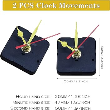Woohome DIY Wall Clock Molds - Epoxy Resin Molds with Bike Shape Numerals and Clock Hands