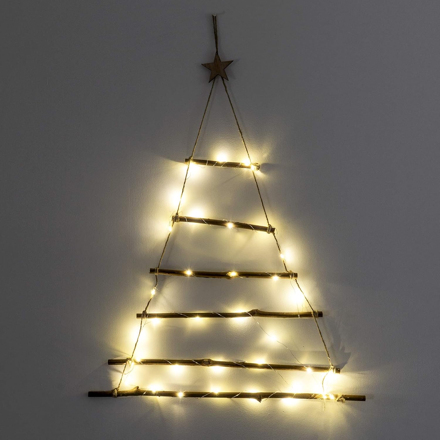 GloBrite LED Lit Twig Wall Hanging Branch Christmas Tree Decoration