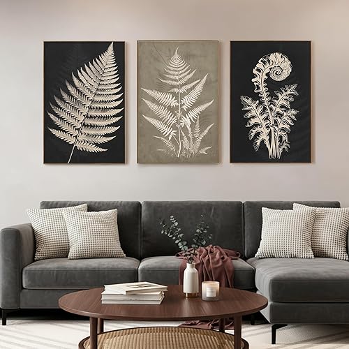 Miniatura 13 de Zessonic Arte de Pared de Boceto de Árbol Vintage Lienzo Botánico de Naturaleza Salvaje Juego de Arte de Árbol de Roble de 3 Piezas, Impresiones