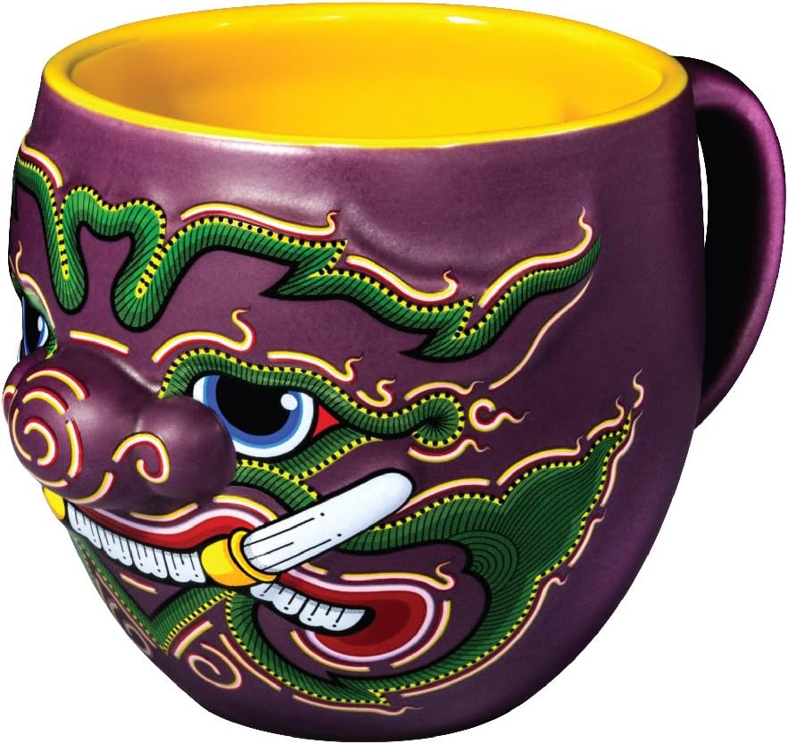 HOLEN Ramakien Mug - MAIYARARP Purple Giant - Best Souvenir From Thailand