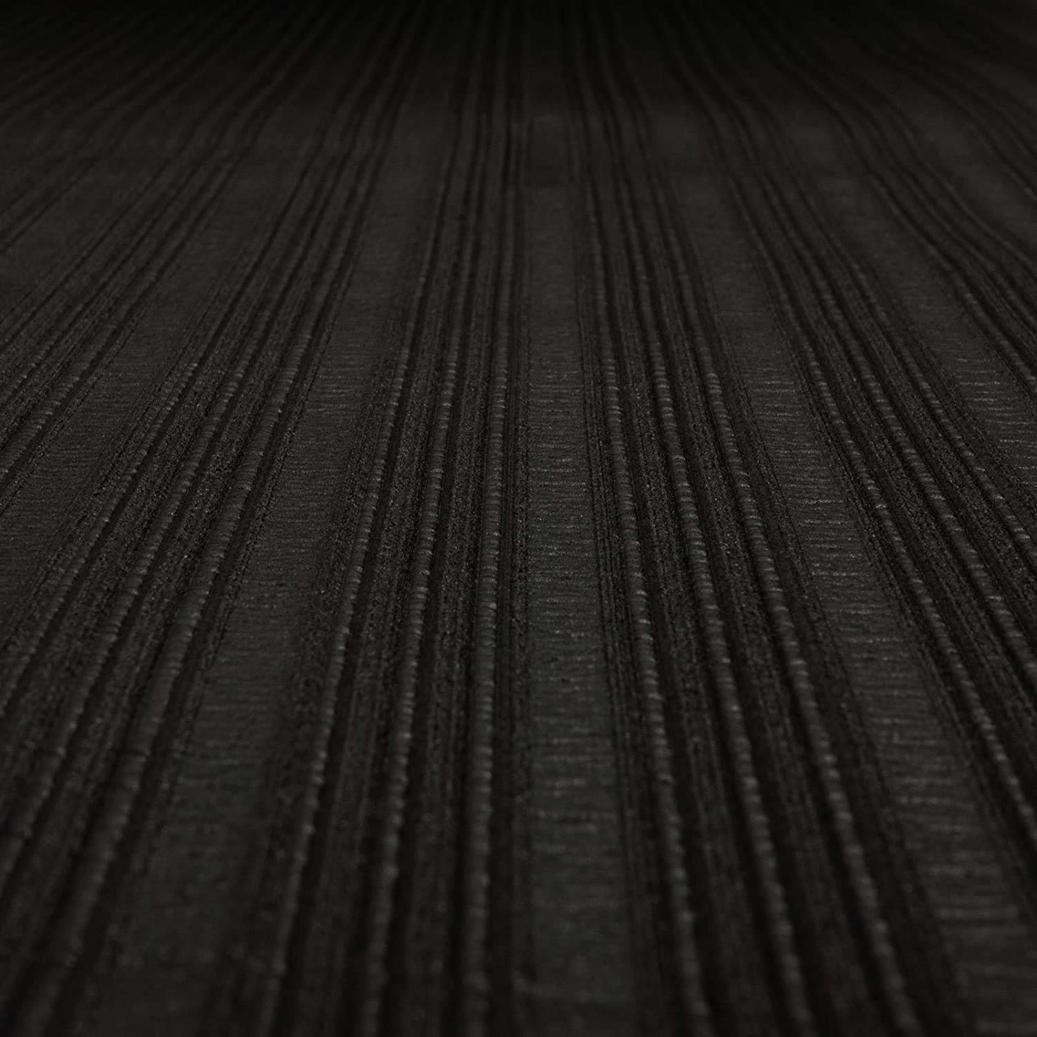 Floordirekt Anti-vermoeidheidsmat, zachte werkmat, 120 x 200 cm, zwart, ergonomische werkplekmat, geribbeld, antislip en dempend oppervlak